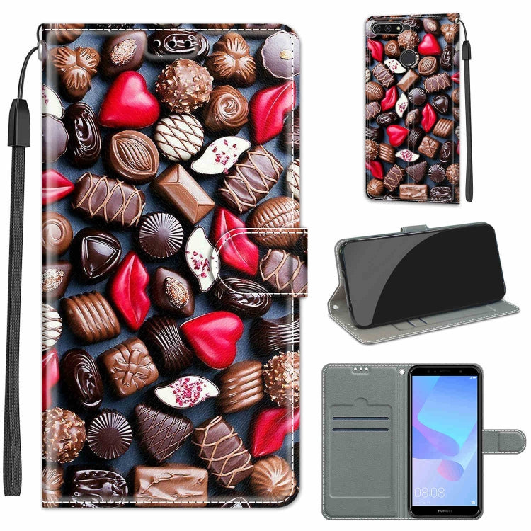 Voltage Colored Drawing Magnetic Clasp Horizontal Flip PU Leather Case with Holder & Card Slots, For Huawei Y6 2018 / Honor 7A