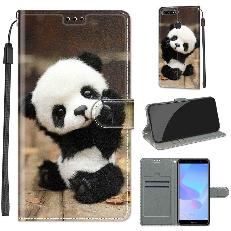 Voltage Colored Drawing Magnetic Clasp Horizontal Flip PU Leather Case with Holder & Card Slots, For Huawei Y6 2018 / Honor 7A