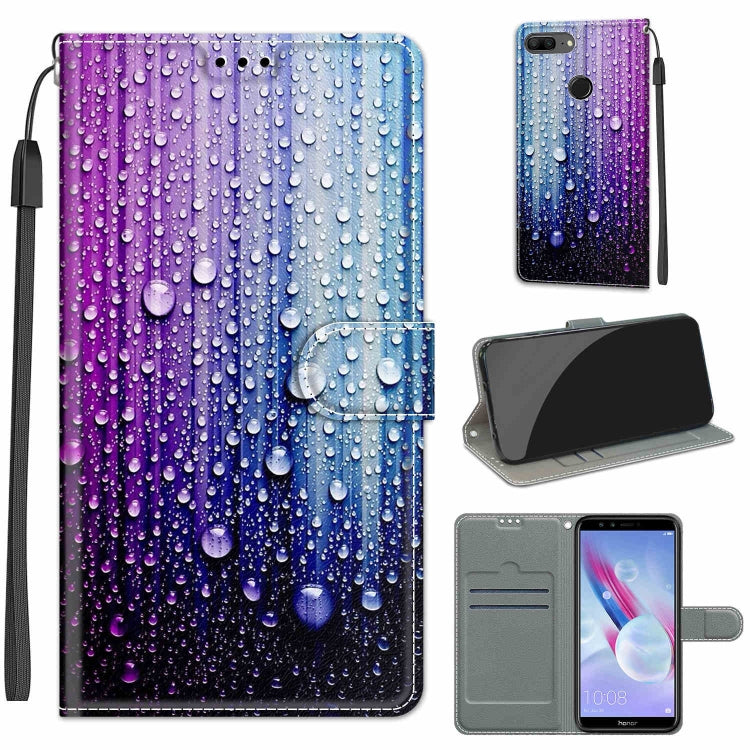 Voltage Colored Drawing Magnetic Clasp Horizontal Flip PU Leather Case with Holder & Card Slots, For Honor 9 Lite