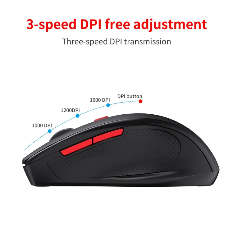 HXSJ T67 Bluetooth 3.0+5.0 Simple Style Mute Wireless Mouse