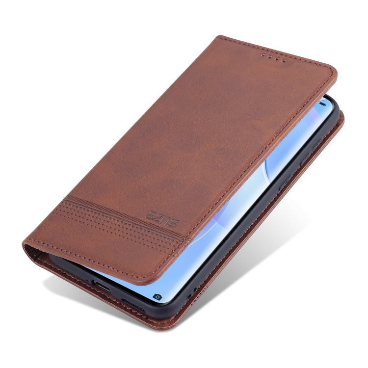 AZNS Magnetic Calf Texture Horizontal Flip Leather Case with Card Slots & Holder & Wallet