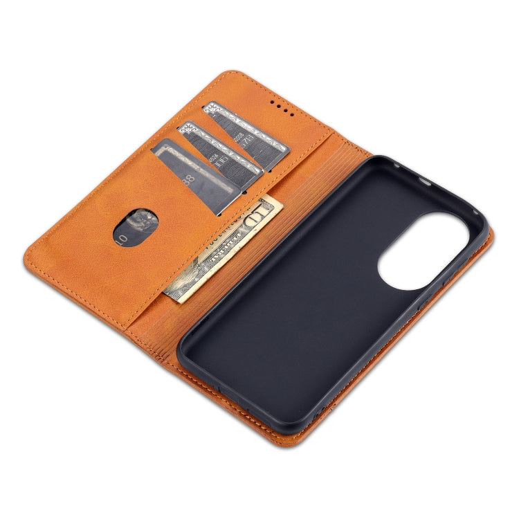 AZNS Magnetic Calf Texture Horizontal Flip Leather Case with Card Slots & Holder & Wallet