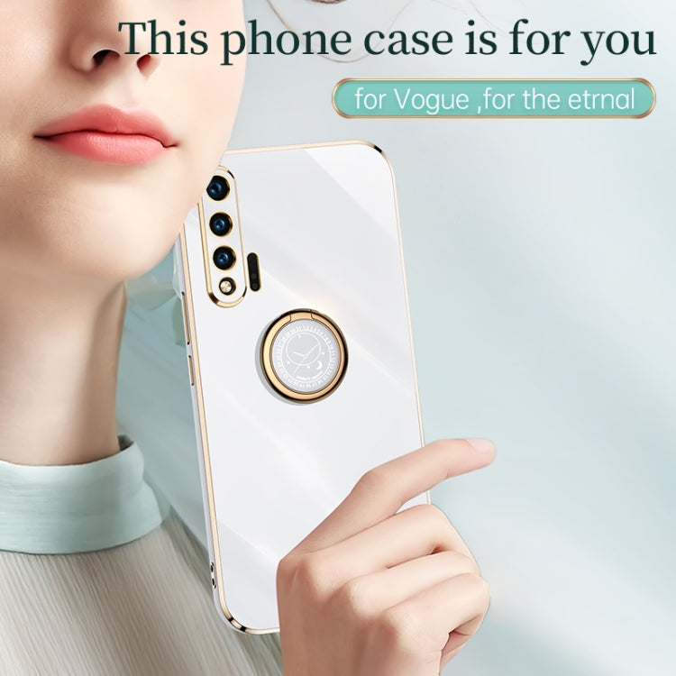 XINLI Straight Edge 6D Electroplate TPU Phone Case with Ring Holder, Series 8