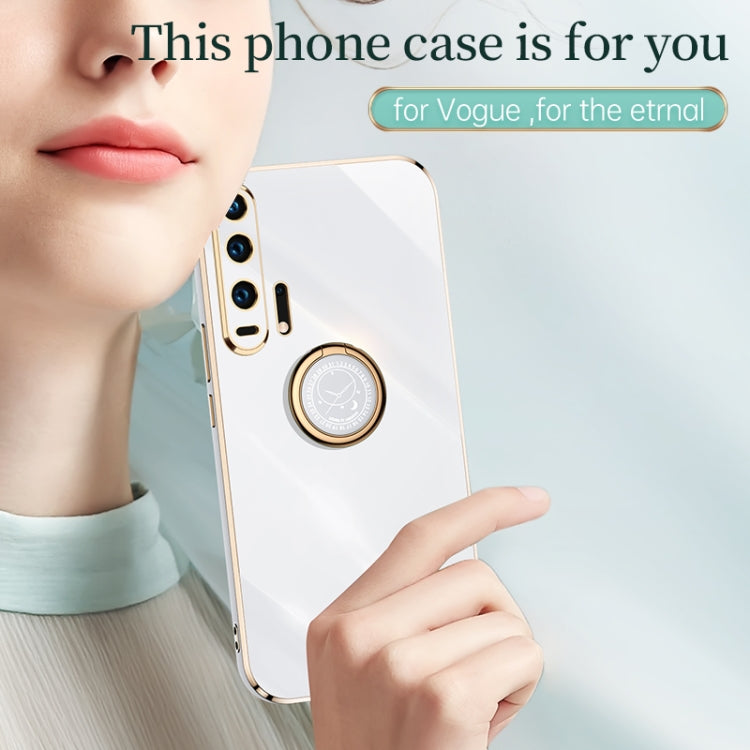 XINLI Straight Edge 6D Electroplate TPU Phone Case with Ring Holder, Series 5