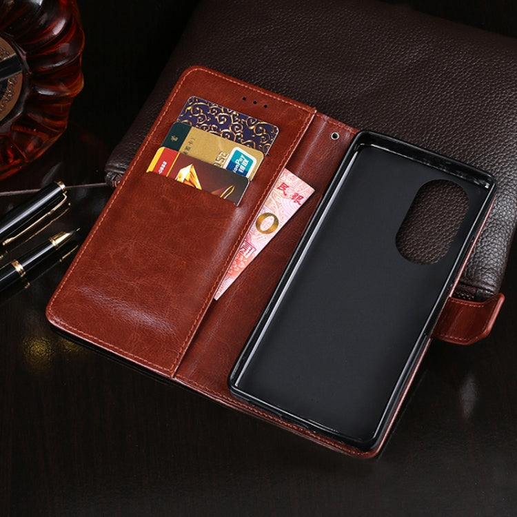 idewei Crazy Horse Texture Horizontal Flip Leather Case with Holder & Card Slots & Wallet, For Huawei P50, For Tecno Camon 17P, For Huawei P50 Pro, For Huawei Maimang 10 SE