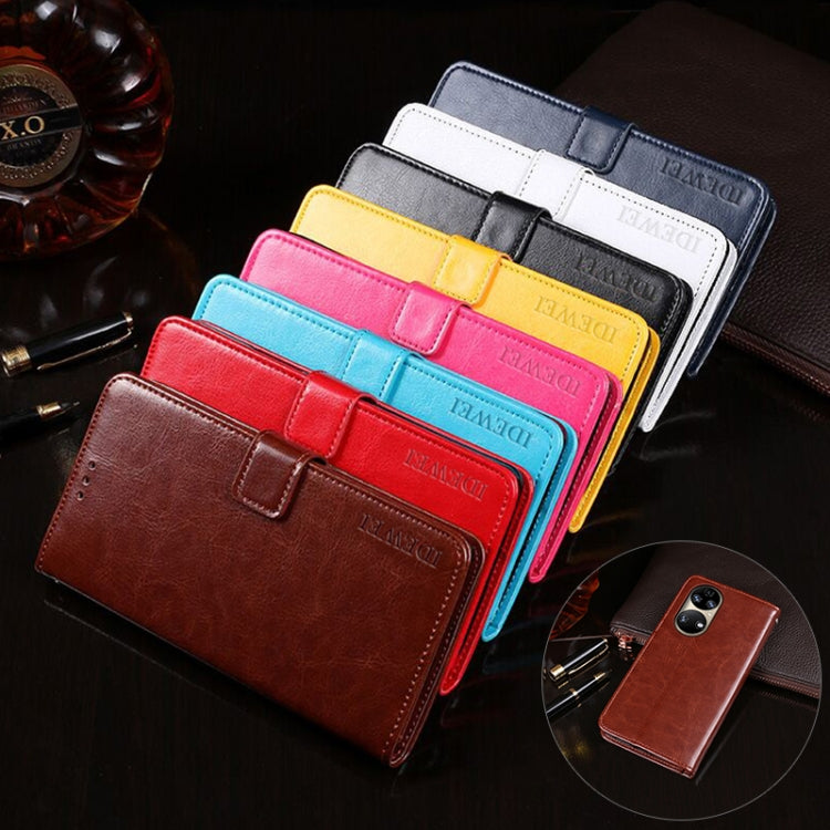 idewei Crazy Horse Texture Horizontal Flip Leather Case with Holder & Card Slots & Wallet, For Huawei P50, For Tecno Camon 17P, For Huawei P50 Pro, For Huawei Maimang 10 SE