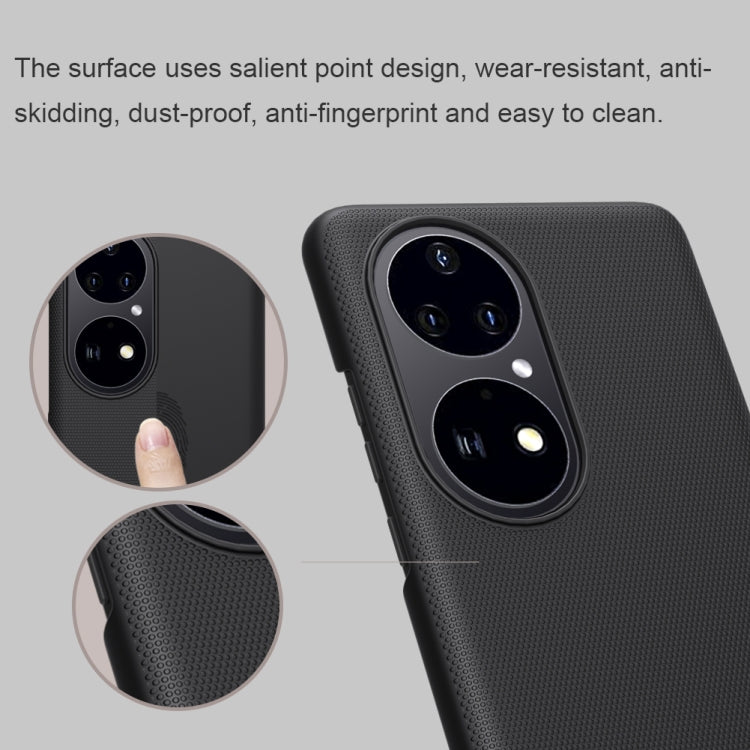 NILLKIN Frosted Concave-convex Texture PC Protective Case, For Huawei P50 Pro, For Huawei P50