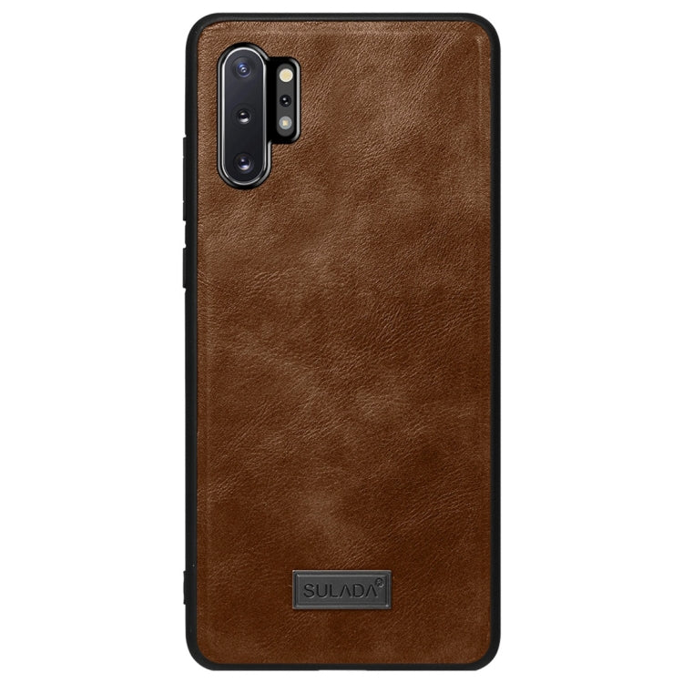 SULADA Shockproof TPU + Handmade Leather Protective Case, For Huawi Mate 30, For Huawi Mate 30 Pro, For Galaxy Note 10, For Galaxy Note 10+