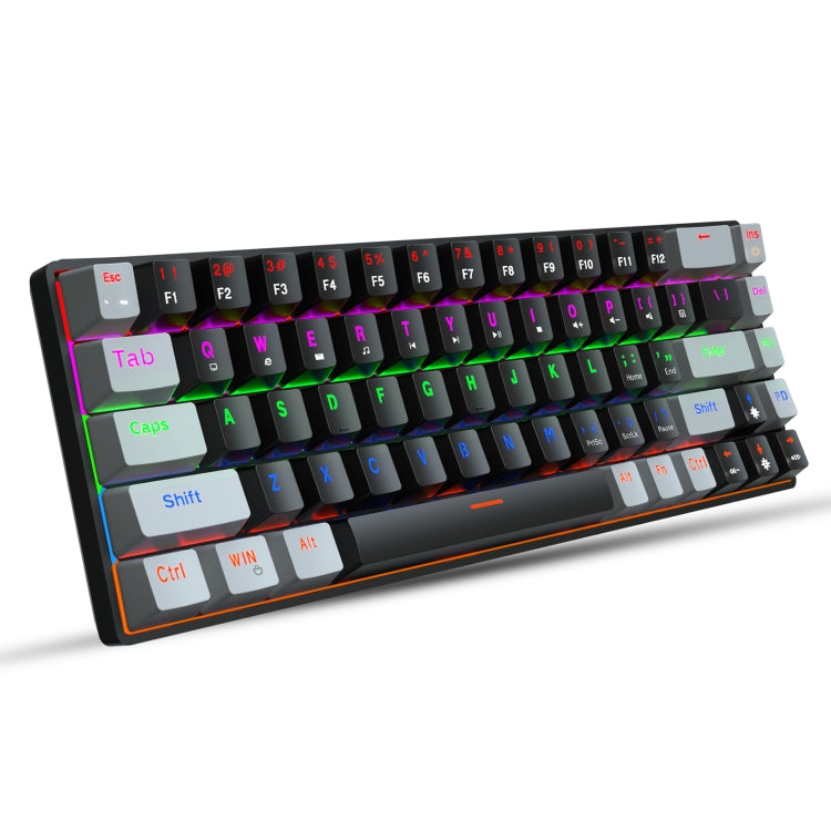 HXSJ V800 68 Keys Type-C Wired Cool Backlight Mechanical Keyboard