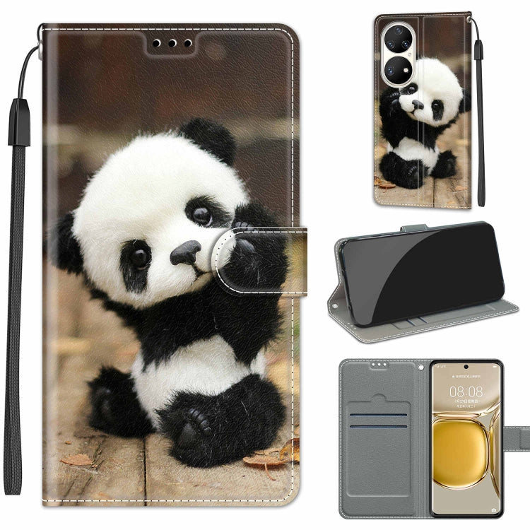 Voltage Coloured Drawing Magnetic Clasp Horizontal Flip PU Leather Case with Holder & Card Slots, For Huawei P50 Pro