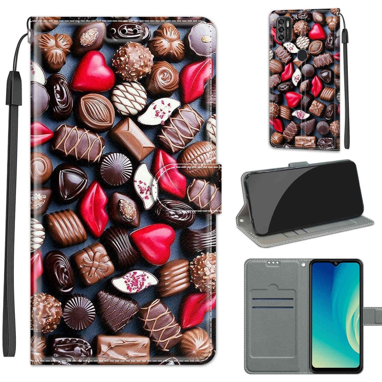 Voltage Coloured Drawing Magnetic Clasp Horizontal Flip PU Leather Case with Holder & Card Slots, For ZTE Blade A7s 2020