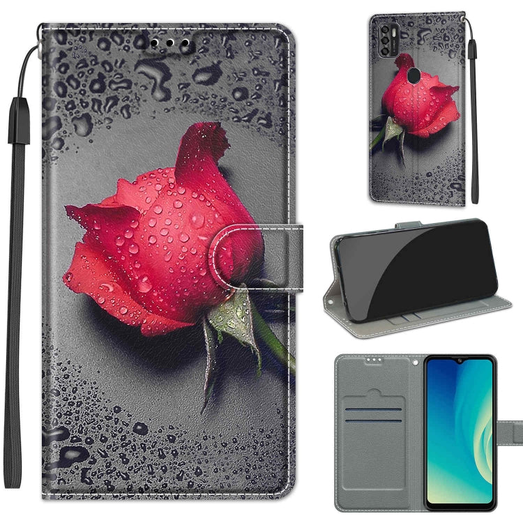 Voltage Coloured Drawing Magnetic Clasp Horizontal Flip PU Leather Case with Holder & Card Slots, For ZTE Blade A7s 2020