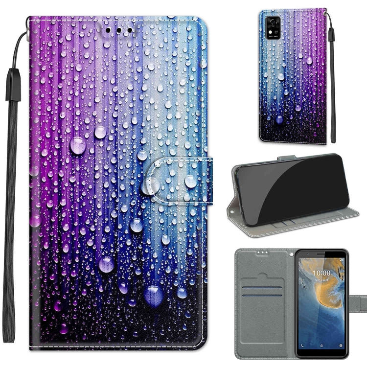 Voltage Coloured Drawing Magnetic Clasp Horizontal Flip PU Leather Case with Holder & Card Slots, For ZTE Blade A31