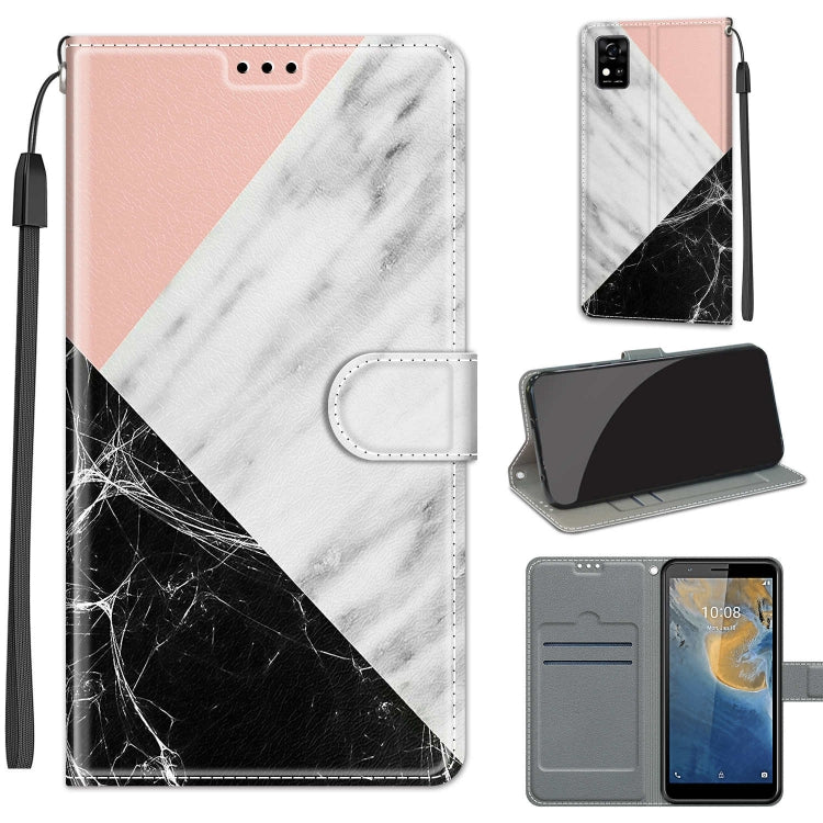 Voltage Coloured Drawing Magnetic Clasp Horizontal Flip PU Leather Case with Holder & Card Slots, For ZTE Blade A31