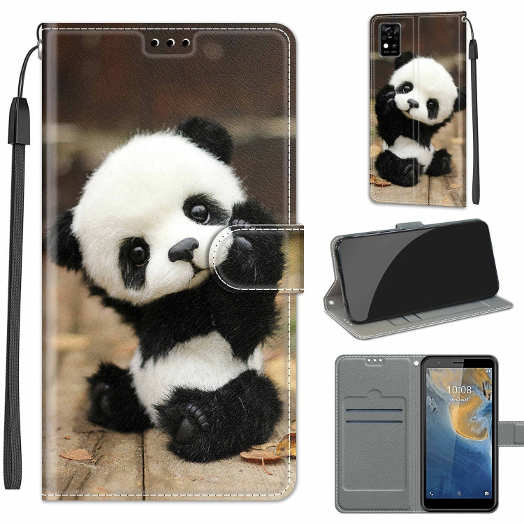 Voltage Coloured Drawing Magnetic Clasp Horizontal Flip PU Leather Case with Holder & Card Slots, For ZTE Blade A31