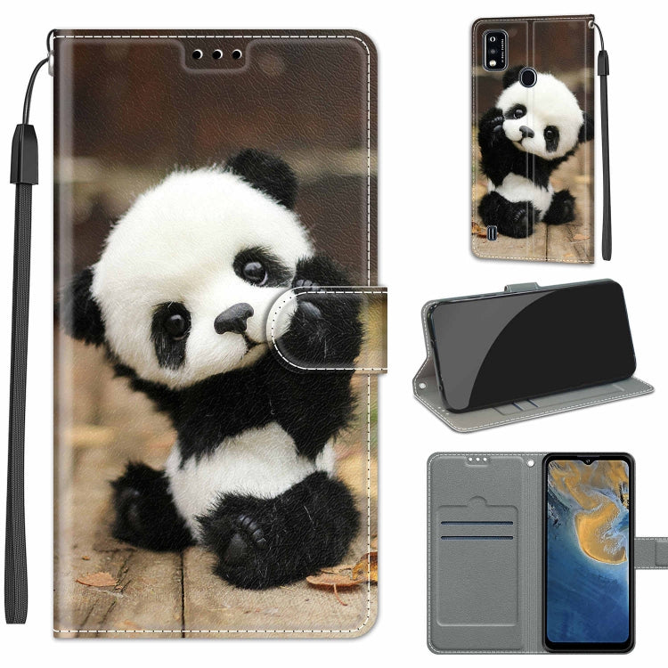 Voltage Coloured Drawing Magnetic Clasp Horizontal Flip PU Leather Case with Holder & Card Slots, For ZTE Blade A51