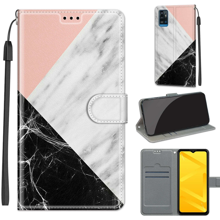 Voltage Coloured Drawing Magnetic Clasp Horizontal Flip PU Leather Case with Holder & Card Slots, For ZTE Blade A71