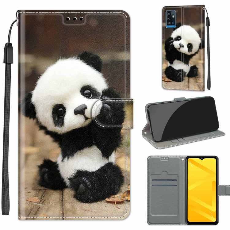 Voltage Coloured Drawing Magnetic Clasp Horizontal Flip PU Leather Case with Holder & Card Slots, For ZTE Blade A71