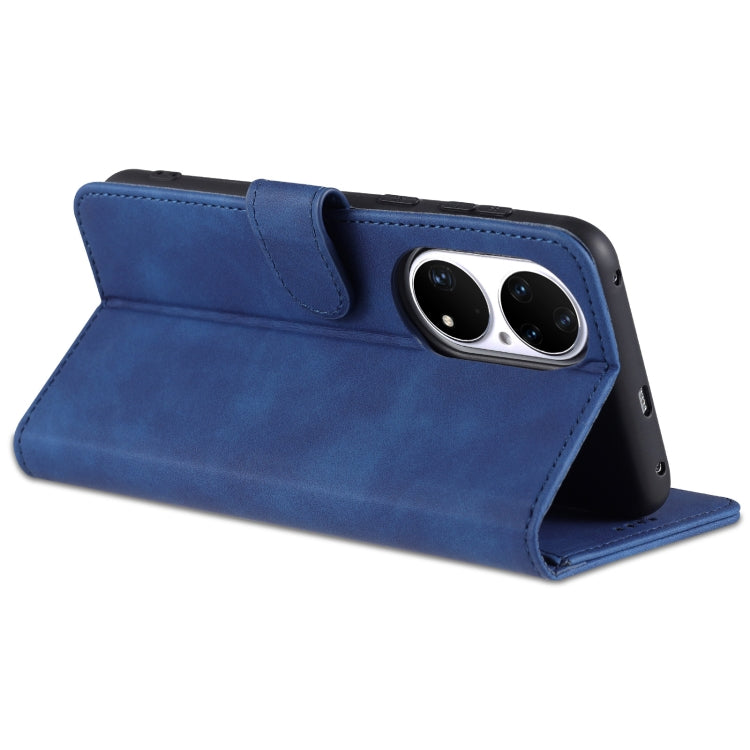 AZNS Skin Feel Calf Texture Horizontal Flip Leather Case with Card Slots & Holder & Wallet