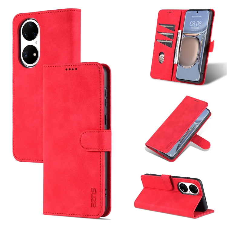 AZNS Skin Feel Calf Texture Horizontal Flip Leather Case with Card Slots & Holder & Wallet