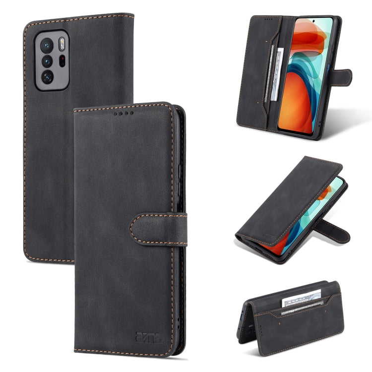 AZNS Dream II Skin Feel PU+TPU Horizontal Flip Leather Case with Holder & Card Slots & Wallet