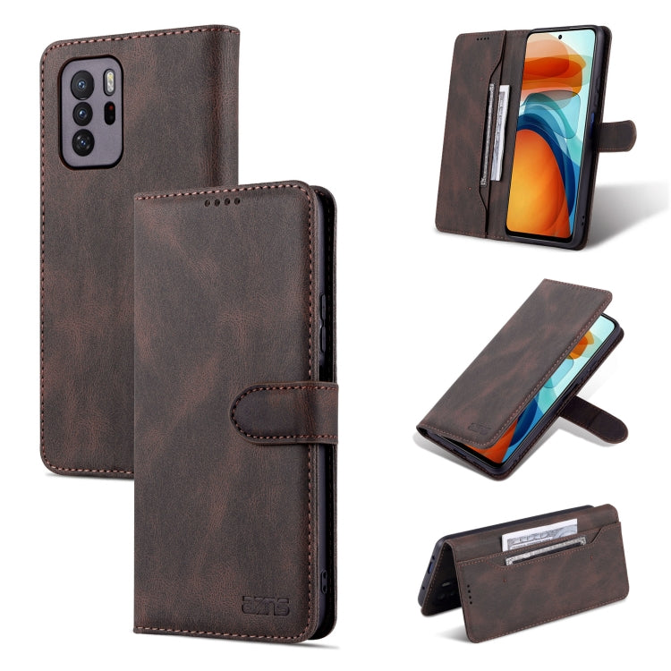 AZNS Dream II Skin Feel PU+TPU Horizontal Flip Leather Case with Holder & Card Slots & Wallet