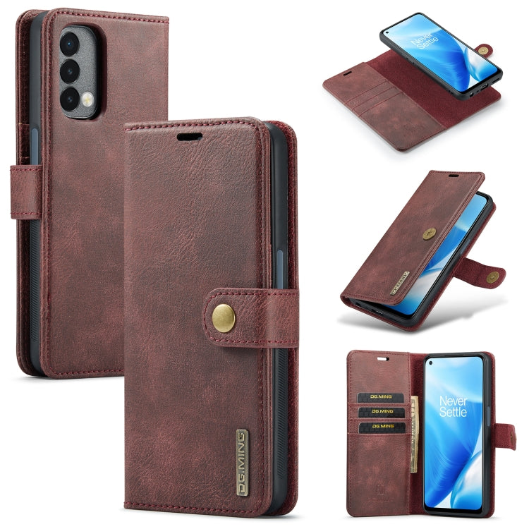 DG.MING Crazy Horse Texture Flip Detachable Magnetic Leather Case with Holder & Card Slots & Wallet