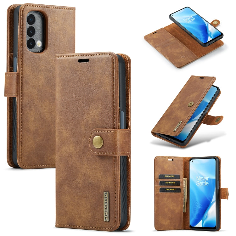 DG.MING Crazy Horse Texture Flip Detachable Magnetic Leather Case with Holder & Card Slots & Wallet, For OnePlus Nord 2 5G, For OnePlus Nord N200 5G, For Huawei P50, For Huawei P50 Pro