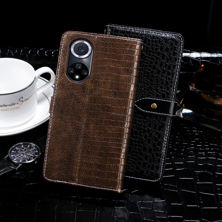 idewei Crocodile Texture Horizontal Flip Leather Case with Holder & Card Slots & Wallet