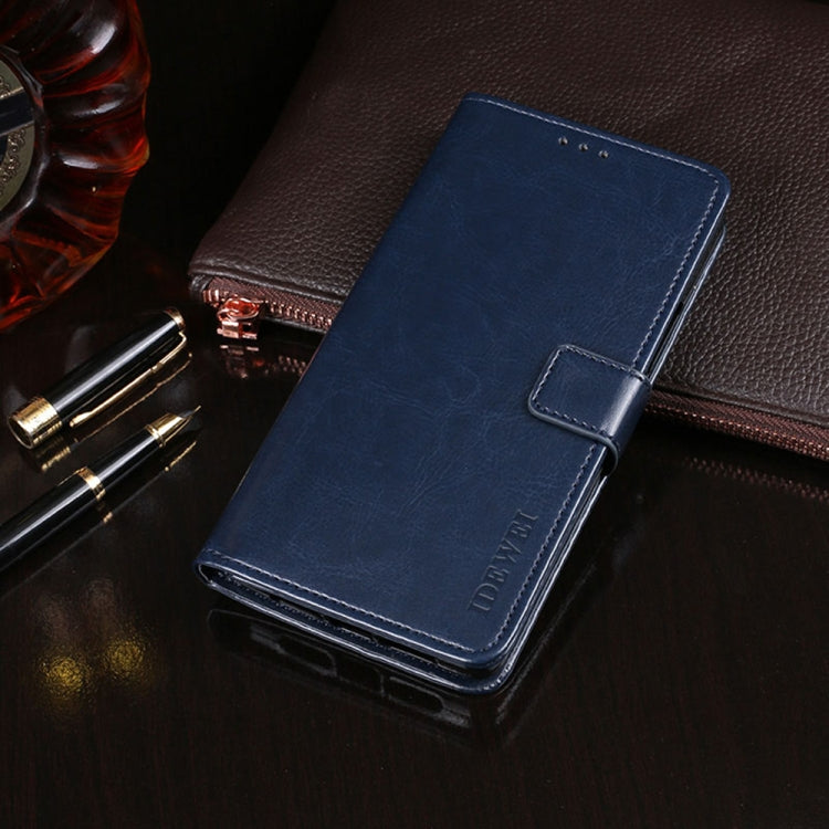 idewei Crazy Horse Texture Leather Case with Holder & Card Slots & Wallet, For OPPO Realme Narzo 50A, For Tecno Phantom X, For vivo S10e, For Meizu 18x