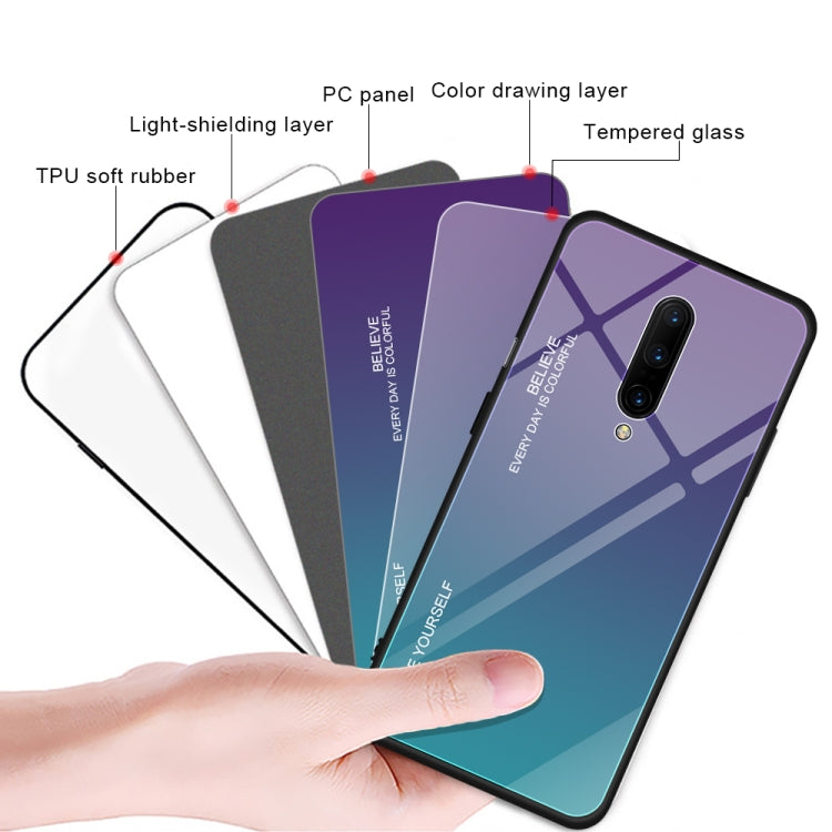 Gradient Color Glass Case, For OnePlus 7 Pro, For Huawei P20, For OPPO F11 Pro, For OPPO Find X