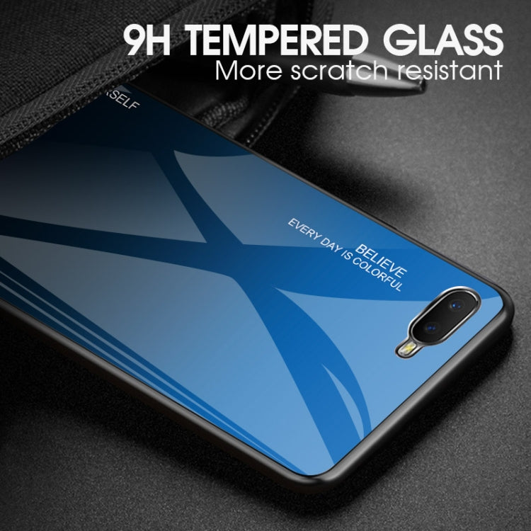 Gradient Color Glass Case, For OPPO K1 / R15X, For OPPO R17, For OPPO Reno, For Galaxy S8