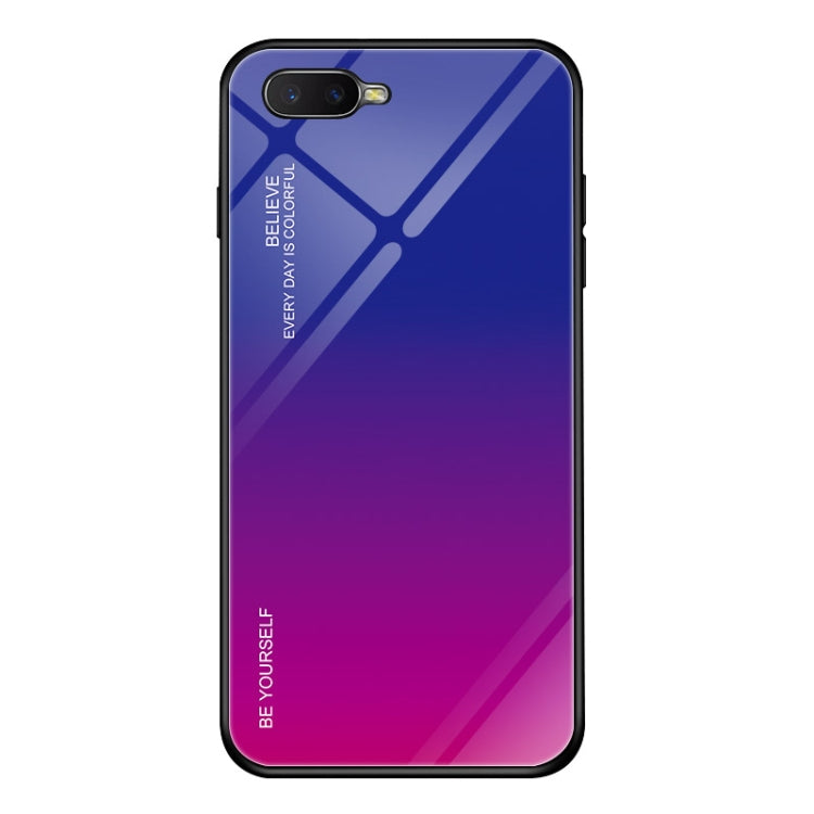 Gradient Color Glass Case, For OPPO K1 / R15X, For OPPO R17, For OPPO Reno, For Galaxy S8