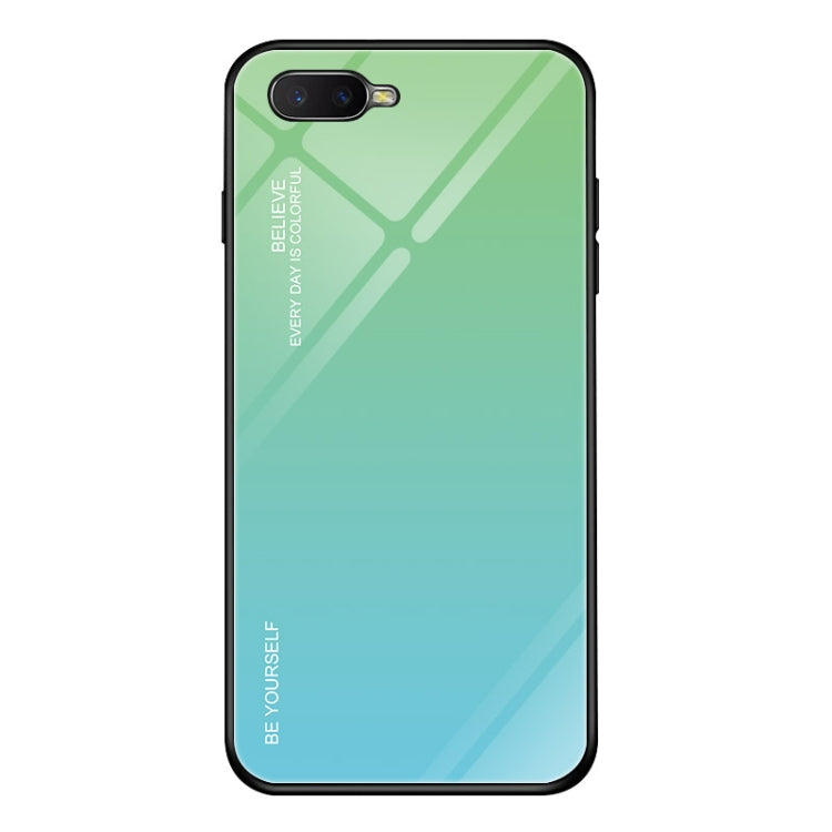 Gradient Color Glass Case, For OPPO K1 / R15X, For OPPO R17, For OPPO Reno, For Galaxy S8