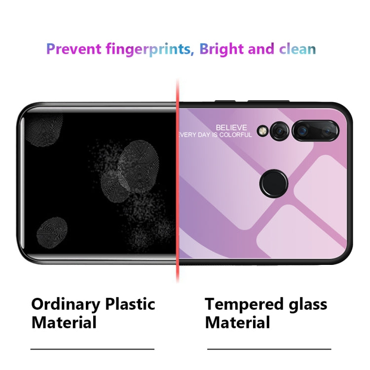 Gradient Color Glass Case, For Huawei Nova 4, For Huawei P30 Lite, For Huawei P30, For Huawei Y5 (2019)