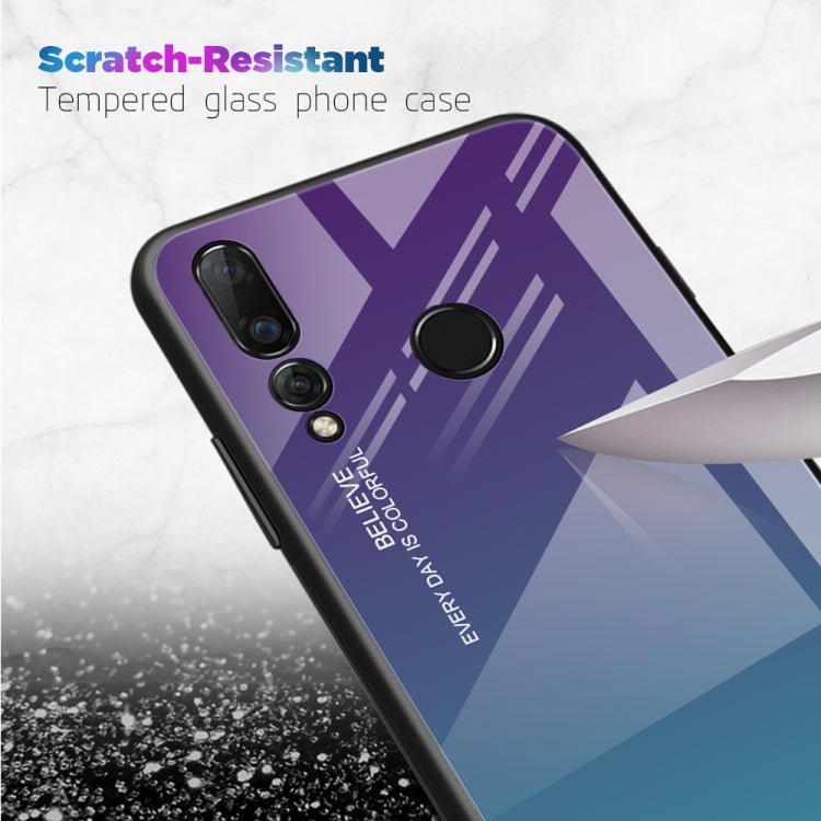 Gradient Color Glass Case, For Huawei Nova 4, For Huawei P30 Lite, For Huawei P30, For Huawei Y5 (2019)