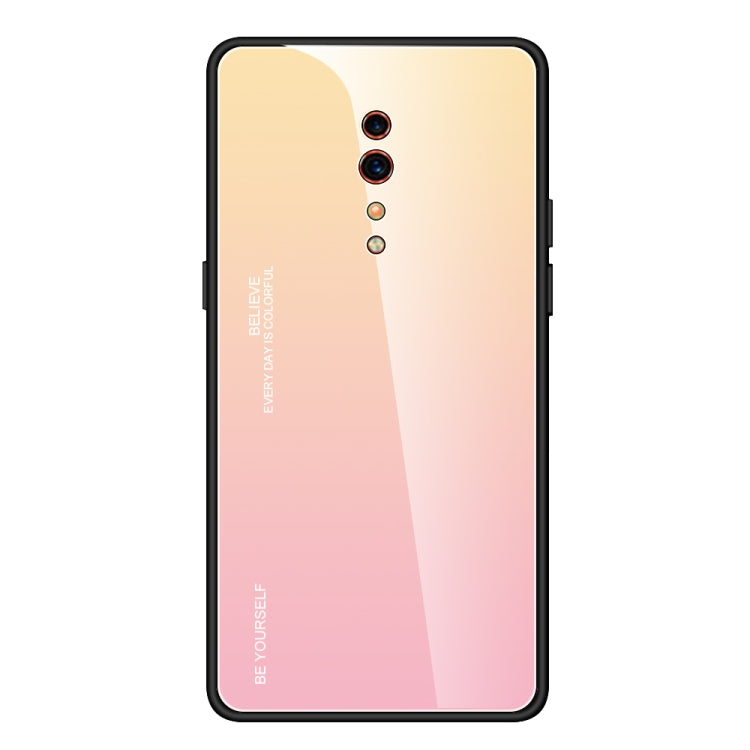 Gradient Color Glass Case, For OPPO A57 / A39, For OPPO Reno Z, For Galaxy A7 (2018), For Xiaomi Mi Max 3