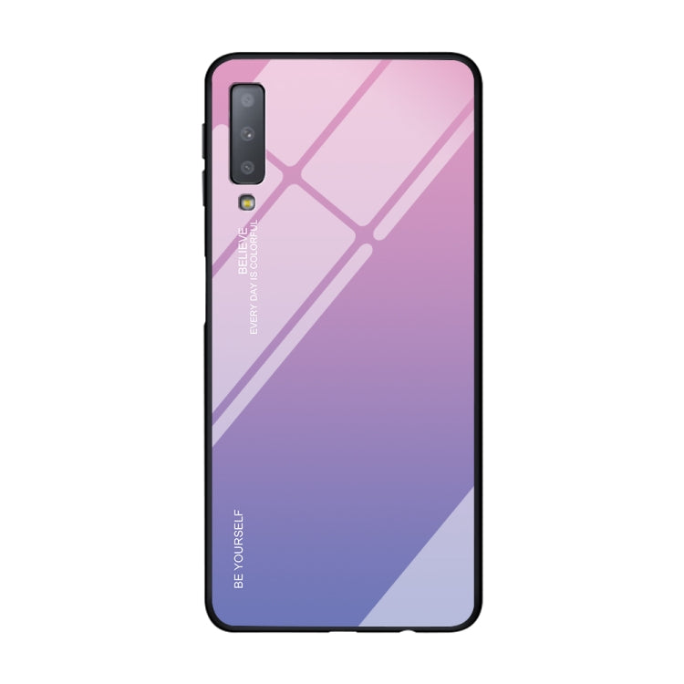 Gradient Color Glass Case, For OPPO A57 / A39, For OPPO Reno Z, For Galaxy A7 (2018), For Xiaomi Mi Max 3