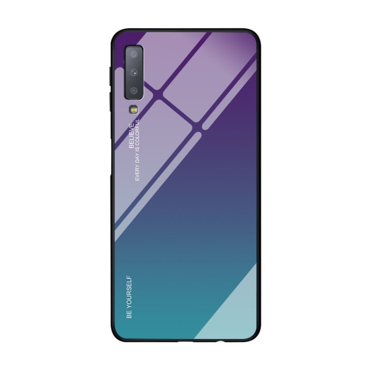 Gradient Color Glass Case, For OPPO A57 / A39, For OPPO Reno Z, For Galaxy A7 (2018), For Xiaomi Mi Max 3