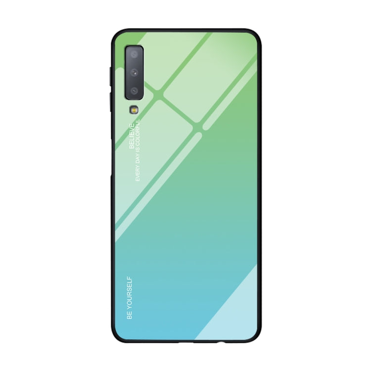 Gradient Color Glass Case, For OPPO A57 / A39, For OPPO Reno Z, For Galaxy A7 (2018), For Xiaomi Mi Max 3