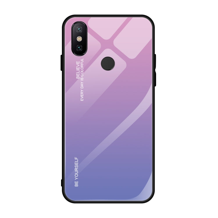 Gradient Color Glass Case, For OPPO A57 / A39, For OPPO Reno Z, For Galaxy A7 (2018), For Xiaomi Mi Max 3