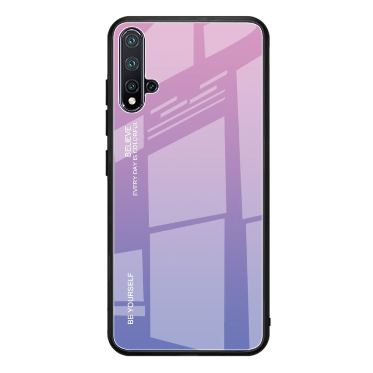 Gradient Color Glass Case, For Xiaomi Redmi 7A, For Huawei Mate 30 Pro, For Huawei Nova 5, For Huawei P Smart Z