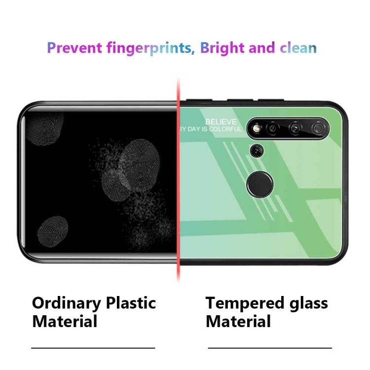 Gradient Color Glass Case, For Huawei Nova 5i, For Huawei Honor 20, For Galaxy A10s, For Galaxy A80