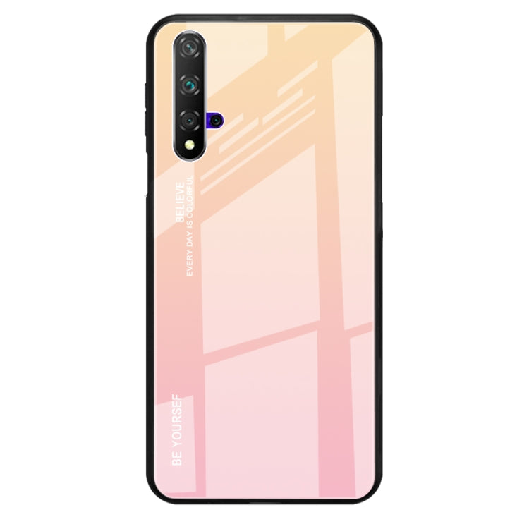 Gradient Color Glass Case, For Huawei Nova 5i, For Huawei Honor 20, For Galaxy A10s, For Galaxy A80