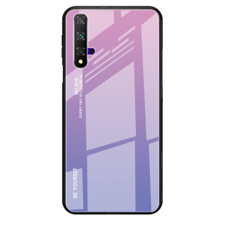 Gradient Color Glass Case, For Huawei Nova 5i, For Huawei Honor 20, For Galaxy A10s, For Galaxy A80