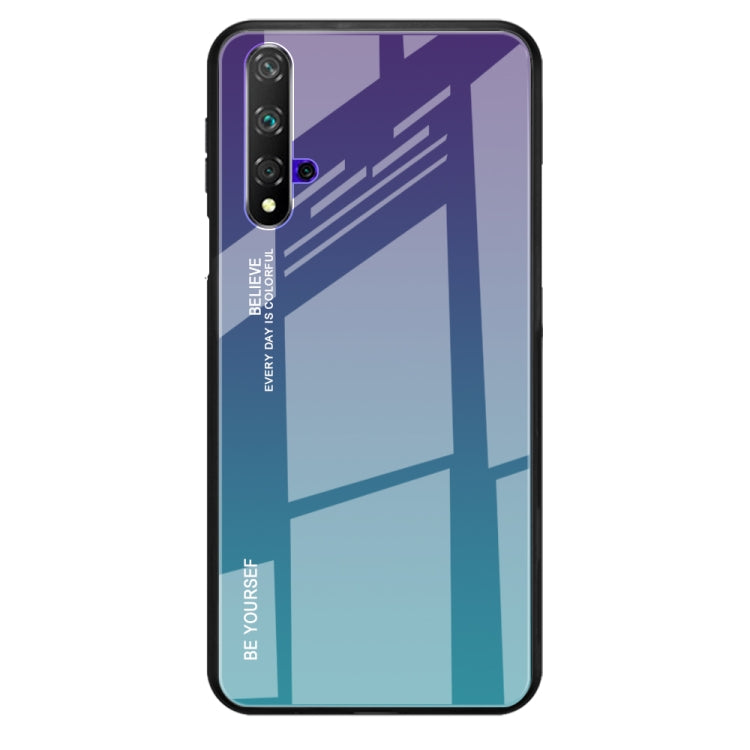 Gradient Color Glass Case, For Huawei Nova 5i, For Huawei Honor 20, For Galaxy A10s, For Galaxy A80