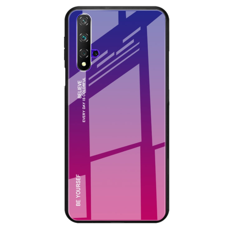 Gradient Color Glass Case, For Huawei Nova 5i, For Huawei Honor 20, For Galaxy A10s, For Galaxy A80