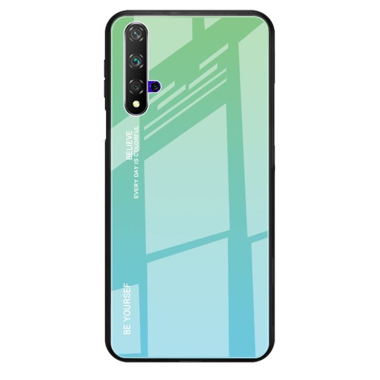 Gradient Color Glass Case, For Huawei Nova 5i, For Huawei Honor 20, For Galaxy A10s, For Galaxy A80