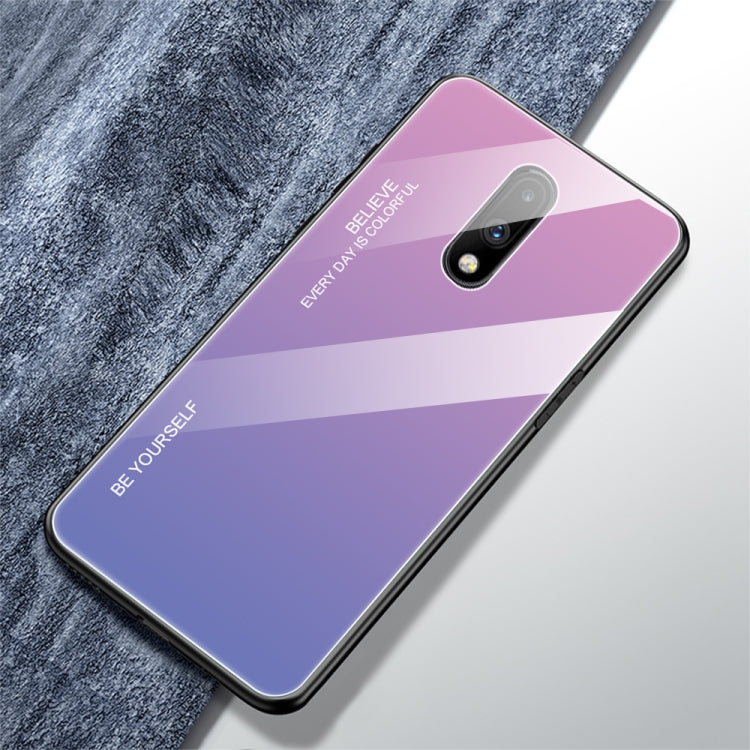 Gradient Color Glass Case, For OnePlus 7, For OPPO A9 (2020), For OPPO F3, For OPPO F5