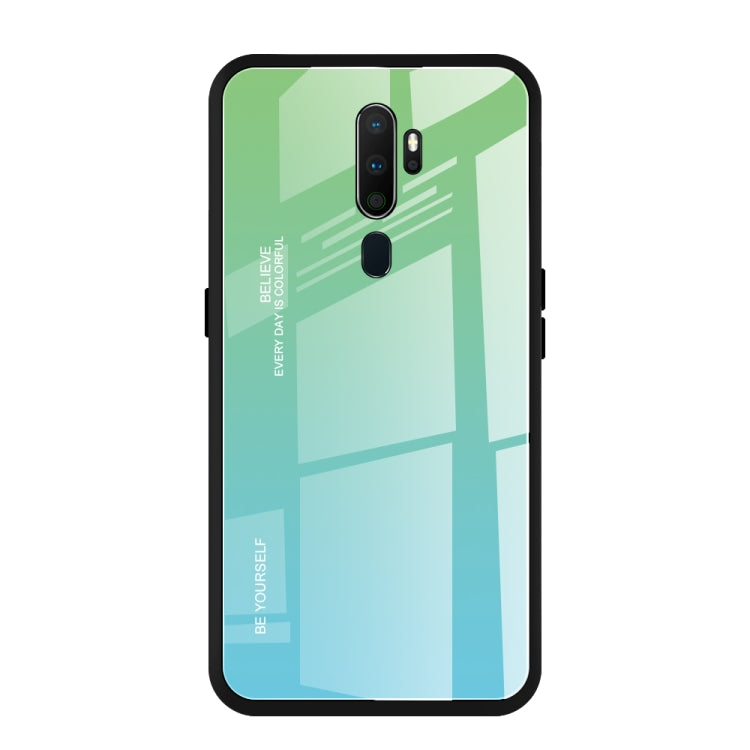 Gradient Color Glass Case, For OnePlus 7, For OPPO A9 (2020), For OPPO F3, For OPPO F5